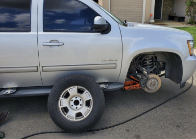 this image shows tire replacement in Oakland, CA